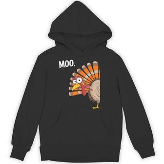 Moo Turkey Thanksgiving Hoodie - Thegiftio UK
