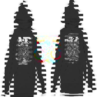 Mountain Bike Mtb Moutain Biking Tie Dye Colorful Bicycle Unisex Hoodie | Mazezy