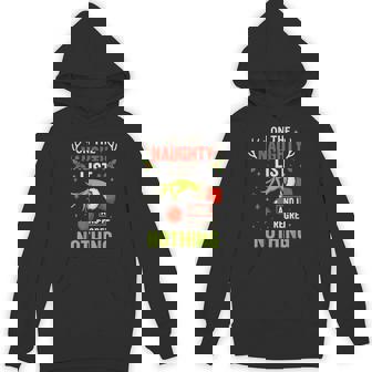 On The Naughty List And I Regret Nothing Hoodie | Seseable CA
