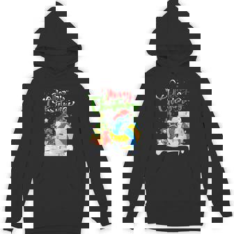 Netball Sports Lover Xmas Lighting Netball Christmas Unisex Hoodie | Mazezy