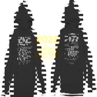 New Years Eve Party Supplies 2026 Happy New Year Fireworks Hoodie - Thegiftio