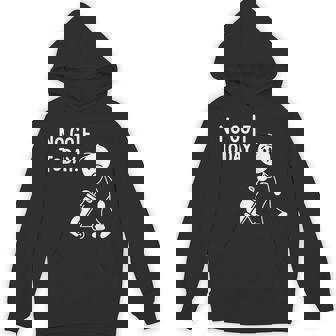 No Golf Todayadtick Man ユーモア ゴルフカートを押す パーカー - Kawaiitshirt