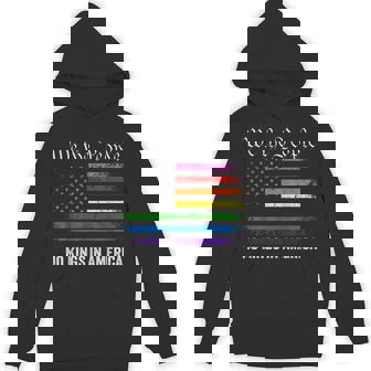 No Kings In America Lgbt American Flag Hoodie | Mazezy
