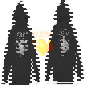 No Kings In America Patriotic Political Cat Hoodie - Monsterry