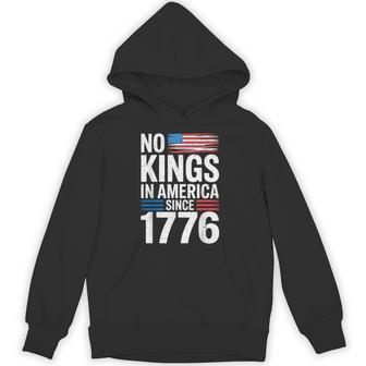 No Kings In America Rejecting Kings Patriotic Usa Men Hoodie - Monsterry