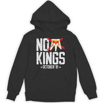 No Kings October 18 No Kings Day Hoodie - Monsterry
