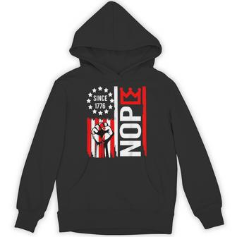 No Kings Protest Sign Vertical Hoodie - Thegiftio UK