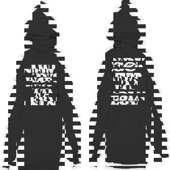 Nobody Knows I'm A Lesbian Gay Lgbtq ユーモア プライド 月 長袖tシャツ パーカー - Kawaiitshirt