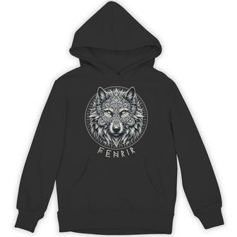 Norse Mythology Pagan Nordic Wolf Viking Ragnarok Men Hoodie - Thegiftio UK