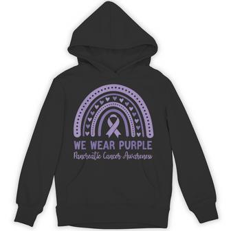 In November We Wear Purple Pancreatic Cancer Awareness Hoodie - Thegiftio UK