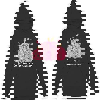 In October We Wear Pink Pumpkins Patchwork Breast Cancer Hoodie - Monsterry