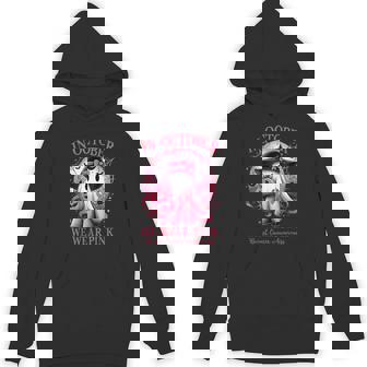 In October We Wear Pink Witch Ghost Breast Cancer Hoodie - Monsterry