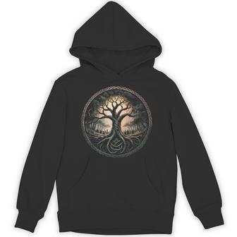 Odin Tree Of Life Cool Viking Valhalla Pagan Norse Mythology Hoodie | Seseable CA