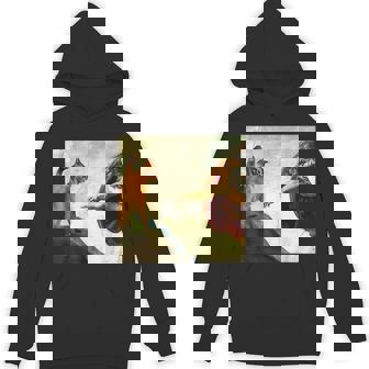 Oil Painting Cat Meme Viral Internet Hoodie | Mazezy