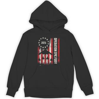 Operation Epic Fury American Flag Hoodie - Thegiftio UK