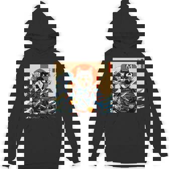 Otaku Black And Tan Shiba Inu Samurai Hoodie - Thegiftio