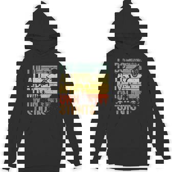 I Do All My Own Stunts Motocross Dad Biker Dirt Bike Unisex Hoodie | Mazezy