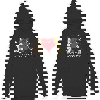 Peace Love Flute Unisex Hoodie | Mazezy