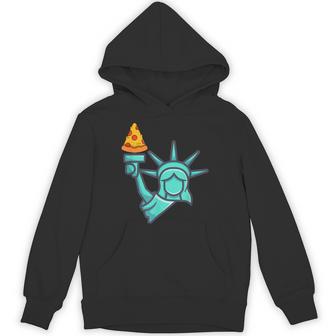 Pizza Statue Of Liberty New York City Famous Food Pizzas Hoodie - Thegiftio UK