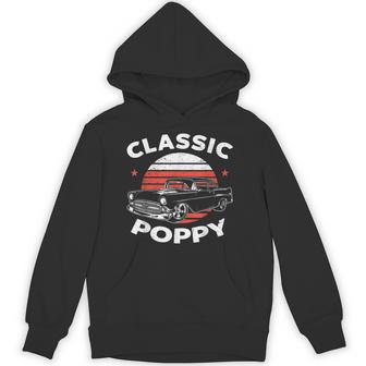 Poppy Vintage Retro Classic Car Lover Enthusiast Hoodie - Thegiftio UK