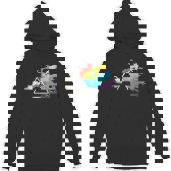 Pride Rainbow Cats Prisma Progressive Rock Artrock LGBTQ Tank Top Unisex Hoodie | Mazezy