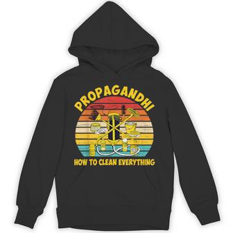 Propagandhi Co How To Clean Everything -Adults Black Small Hoodie - Thegiftio UK