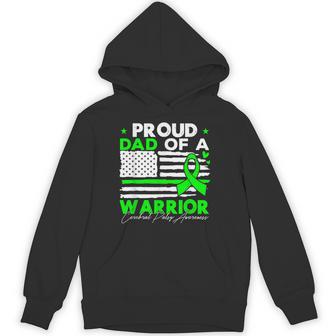 Proud Dad Of A Warrior Cerebral Palsy Awareness Hoodie - Thegiftio