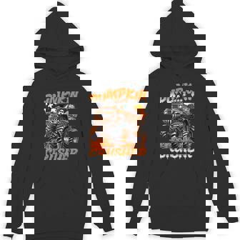 Pumpkin Crusher Monster Truck Ghosts Halloween For Boys Hoodie | Mazezy