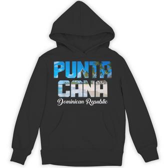 Punta Cana Dominican Republic Surfer Souvenir Vintage Hoodie - Thegiftio UK