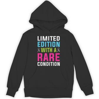 Rare Disease Awareness Day 2026 Rare Condition Zebra Ribbon Hoodie - Thegiftio