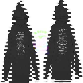 Ravin Raven EDM Techno Party Raver Psychedelic Halloween Unisex Hoodie | Mazezy