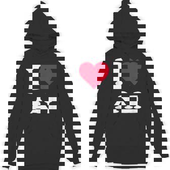 Red Heart I Love Ai パーカー - Kawaiitshirt