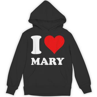 Red Heart I Love Mary Hoodie - Thegiftio UK