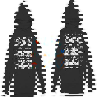 Retro Halloween Science Teacher Ghost Laboratory Teacher Hoodie - Monsterry