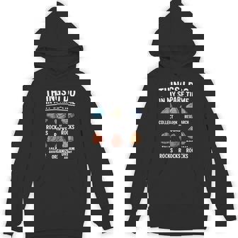 Rock Collecting Spare Time Hobby Geology Hoodie | Mazezy