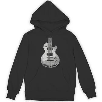 Rock And Roll Guitar Vintage Rock Music Hoodie - Thegiftio UK