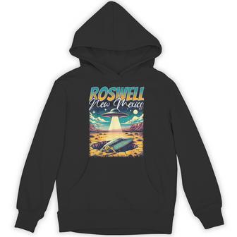 Roswell New Mexico 1947 Alien Abduction Ufo Crash Vintage Hoodie - Monsterry