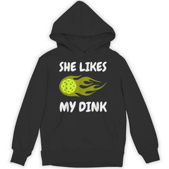 She Likes My Dink Pickleball Couple Matching Hoodie | Mazezy