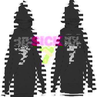 Sick Seven Meme Six Seven Fun Wordplay Drip Hoodie - Seseable