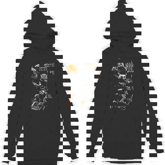 Skeleton Basketball Player Boys Scary For Halloween Hoodie - Monsterry