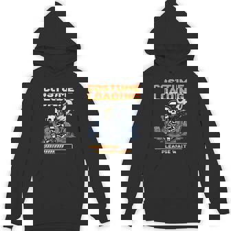 Skeleton Gamer Costume Loading Please Wait Halloween Unisex Hoodie | Mazezy