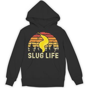 Slug Life Yellow Banana Slug Snail Lover Slug Costume Hoodie - Thegiftio UK
