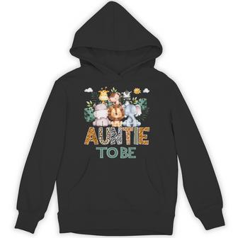 Soon To Be Auntie Jungle Animal Safari Gender Reveal Hoodie - Monsterry