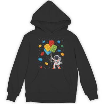Space Astronaut Master Builder Boy Building Blocks Hoodie | Seseable UK