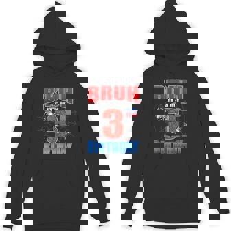 Spider Web 3 Years Old Bruh It's My 3Rd Birthday Boy Party Hoodie - Monsterry