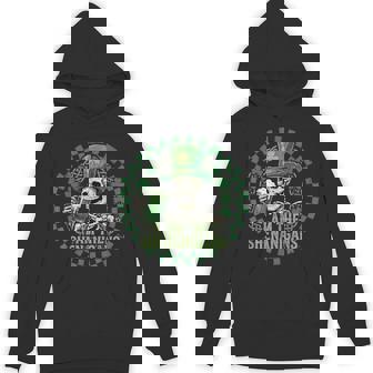 St Patrick's Day Skull Skeleton Leprechaun Saint Paddy's Hoodie - Thegiftio