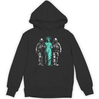 Statue Of Liberty Abolish Ice Hoodie - Thegiftio UK