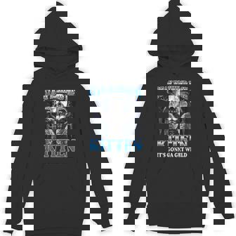 Stay Behind Me Kitten It's Gonna Get Wild Werewolf Meme Hoodie - Monsterry