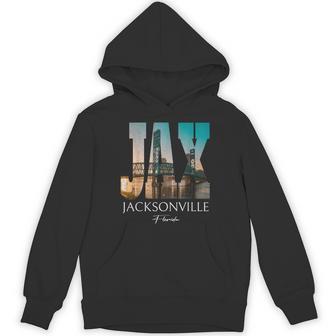 Sunset Jax Bridge Jacksonville Florida Fl Souvenir Hoodie - Thegiftio