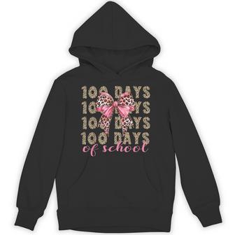 I Survived 100 Days Of School 100Th Day Of School Leopard Hoodie | Mazezy